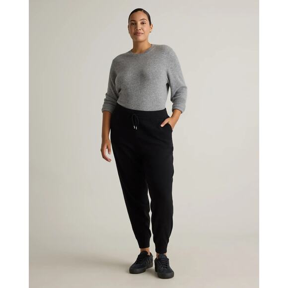 Quince Mongolian Cashmere Sweatpants Joggers Black Size S NWT Luxury - Picture 5 of 14